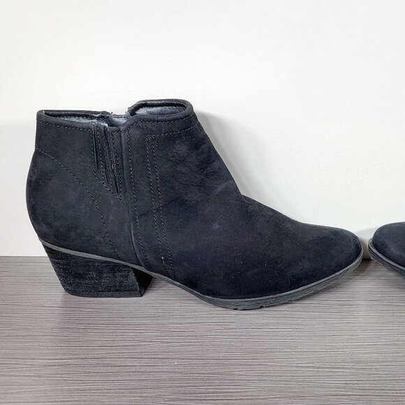 Blondo Valli Waterproof Bootie, Black Nubuck, Womens Size 8 M - Picture 6 of 13